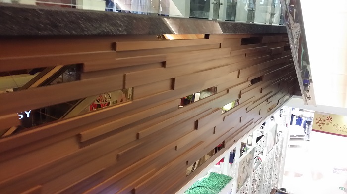 鋁單板 商場(chǎng)木紋鋁單板