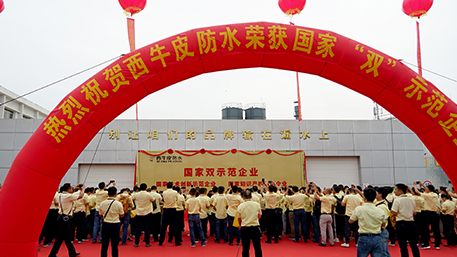 以創(chuàng)新突破書寫新華章 西牛皮防水榮升國(guó)家雙示范企業(yè)